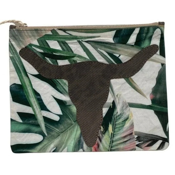 Boho Upcycled Clutch Bag - Picture 2 of 5